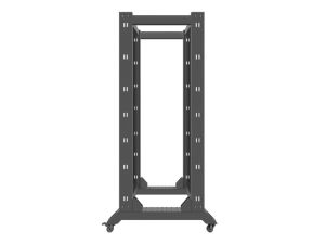 Комуникационен шкаф Lanberg open rack 19" 32U  600x800, black