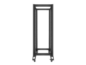 Комуникационен шкаф Lanberg open rack 19" 32U  600x800, black