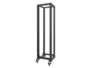 Комуникационен шкаф Lanberg open rack 19" 42U  600x800, black