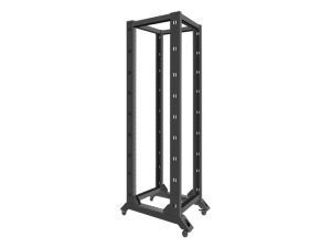Комуникационен шкаф Lanberg open rack 19" 42U  600x800, black