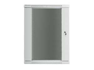Комуникационен шкаф Lanberg rack cabinet 19" wall-mount 18U / 600x600 for self-assembly (flat pack), grey