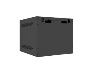 Комуникационен шкаф Lanberg rack cabinet 10" wall-mount 4U / 280x310 for self-assembly (flat pack), black
