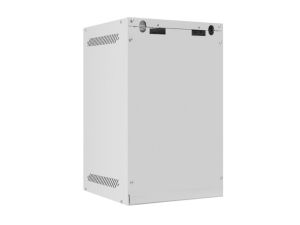 Комуникационен шкаф Lanberg rack cabinet 10" wall-mount 9U / 280x310 self-assembly flat pack with metal door, grey