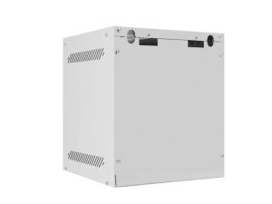 Комуникационен шкаф Lanberg rack cabinet 10" wall-mount 6U/280x310 for self-assembly with metal door grey (flat pack)