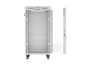 Комуникационен шкаф Lanberg rack cabinet 19" free-standing 22U/600x800 (flat pack) with glass door lcd grey v2