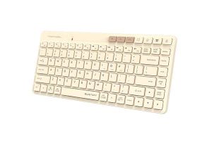 A4tech FBK26C AS Cafe Latte Fstyler безжичнa мини тиха клавиатура, Multi-mode, кирилизирана