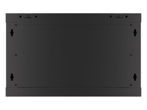 Комуникационен шкаф Lanberg rack cabinet 19" wall-mount 6U/600x450 for self-assembly with metal door black (flat pack)