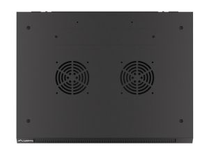 Комуникационен шкаф Lanberg rack cabinet 19" wall-mount 6U/600x450 for self-assembly with metal door black (flat pack)