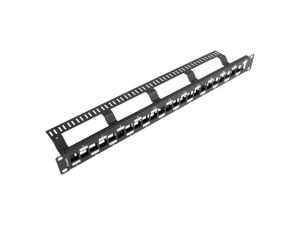 Пач панел Lanberg 24 порта Keystone 1U (PPKS-1224-B)
