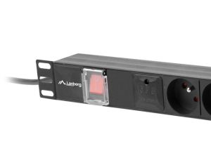 Разклонител Lanberg power distribution unit (pdu) 19" 1U 16a 2m 5x french outlets black