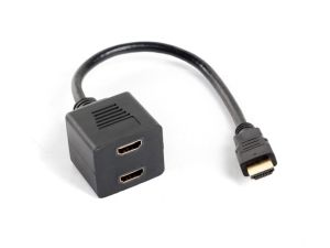 Адаптер HDMI към 2x HDMI Lanberg HDMI към 2x HDMI 1080p 20cm (AD-0019-BK)