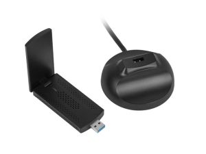 Wi-Fi адаптер Lanberg Wi-Fi 6E AX3000 USB 3.0 Tri-Band (NC-3000-WI)