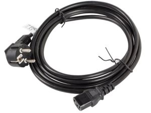 Захранващ кабел Lanberg Schuko към C13 3м (CA-C13C-11CC-0030-BK)