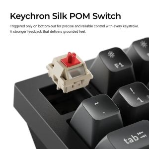 Безжична механичка клавиатура Keychron Q1 Ultra 8K Black - Silk POM Switch Banana