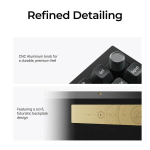 Безжична механичка клавиатура Keychron Q1 Ultra 8K Black - Silk POM Switch Red