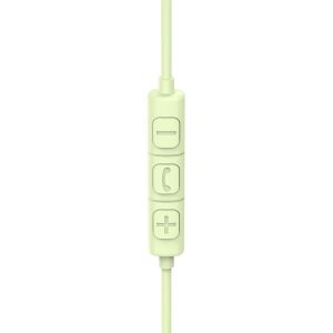 HAMA Слушалки с микрофон "Fun C", USB-C, водач за кабел от едната страна, зелени