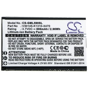 Батерия за мобилен телефон Gigaset GL390, GL590 V30145-K1310-X470  LiIon 3,7V 800mAh CAMERON SINO