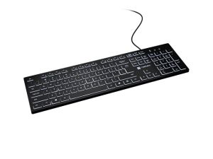Клавиатура Natec Keyboard Herring Glow US, White Backlight