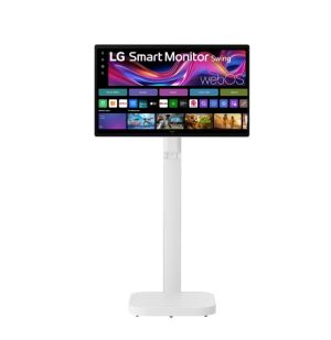 Монитор LG 32U889SA-W, 31.5" IPS, Smart webOS, Touch, Swind, 5ms GtG, 1000:1, 350cd/m2, UHD 4K (3840 x 2160), HDR 10, DCI-P3 95%, 3xUSB Type-C (PD 65W), 2xHDMI, Tilt , Height adjustment, Swivel, Pivot, AirPlay 2, Speacers 5W x 2, LG Switch, White