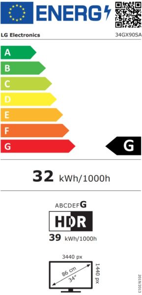 Геймърски монитор LG UltraGear 34" UWQHD OLED 240Hz