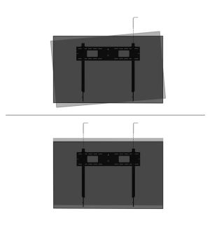 Стойка Neomounts Level-750 Heavy duty wall mount 43-98", max 125kg, tilt, lockable