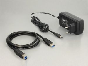 Външна докинг станция Delock 62661, за 2.5"/3.5" HDD/SSD, USB 3.0, Функция за клониране, Черен