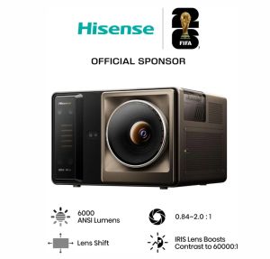 Мултимедиен проектор Hisense XR10 Laser Projector, 4K Ultra HD 3840x2160, 6000:1, 6000 lum, 60 Hz, 16:9, Throw ratio 0.84-2.0: 1, VIDAA U9,3 x HDMI, HDR, HDR 10, HDR 10+, DTS Virtual X, 2x8W+15W, Black