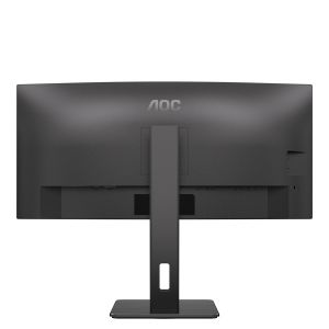 Монитор AOC CU34P3CV, 34" VA WLED, Curved 1500R, 3440x1440@100Hz, 4ms GtG, 1ms MPRT, 300cd m/2, DCR 3000:1, 50M:1, AdaptiveSync, FlickerFree, Low Blue Light, 5Wx2, Tilt, Height Adjust, Swivel, HDMI, DP, USB hub
