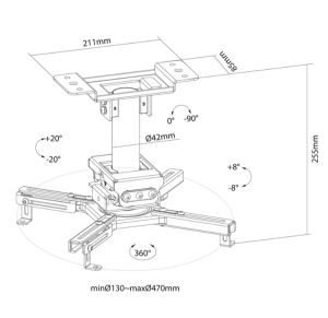 Стойка Neomounts Projector Ceiling Mount