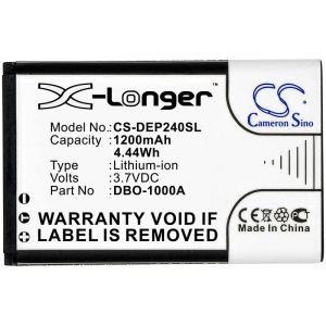 Mobile battery DORO 6821,  6881, 1370, 6060  380147 LiIon 3,7V 1200mAh CAMERON SINO