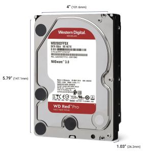 Хард диск WD Red Pro, 16TB NAS, 3.5", 512MB, 7200RPM, WD161KFGX