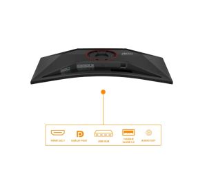 Монитор AOC CU34G4Z, 34" Curved 1500R, VA, WLED, 3440x1440@240Hz, 1ms GtG, 0.3ms MPRT, 450cd m/2, 2500:1, 80M:1 DCR, Adaptive Sync, FlickerFree, Low Blue Light, Tilt, Height Adjust, Pivot, Swivel, 2xHDMI, DP, USB hub