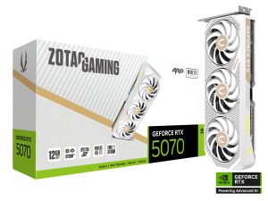 Graphic card ZOTAC GAMING RTX 5070 AMP White Edition 12GB GDDR7
