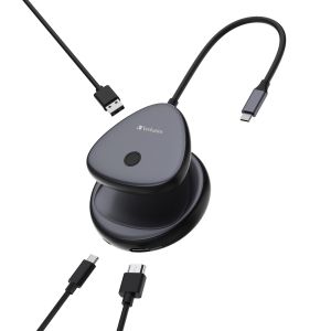 Адаптер USB-C към HDMI Verbatim Share My Screen 4K 30Hz USB-A обхват 10m (32147)