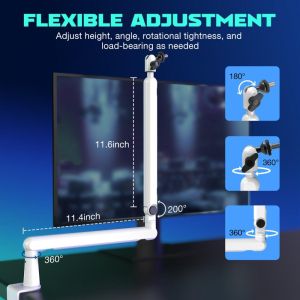 Стойка за микрофон FIFINE BM88 White High End Boom Arm Stand