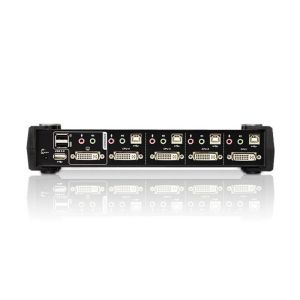 KVMP превключвател ATEN CS1784A, 4-портов, USB, DVI Dual Link, Audio