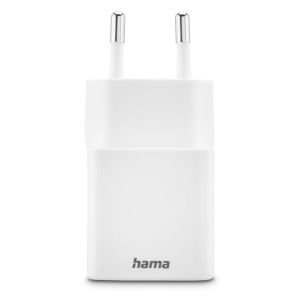 HAMA Бързо мини Gan зарядно, 30 W, 1x USB-C, 1x USB-A, PD, бял