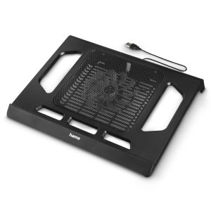 Hama охлаждаща поставка за лаптоп Black Edition с вентилатор, USB
