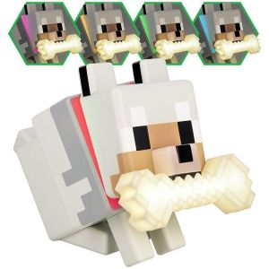 Лампа Paladone Glo Buddies: Minecraft - Wolf Light, PP14761MCF