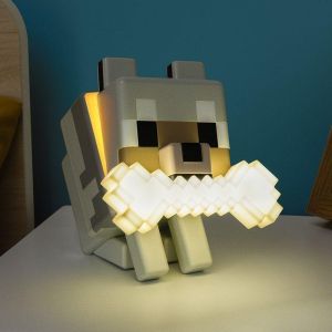 Лампа Paladone Glo Buddies: Minecraft - Wolf Light, PP14761MCF