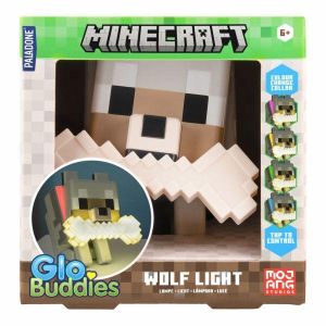 Лампа Paladone Glo Buddies: Minecraft - Wolf Light, PP14761MCF
