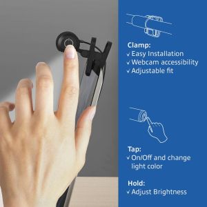 ACT LED лампа за лаптоп с регулируема яркост и щипка, USB захранване