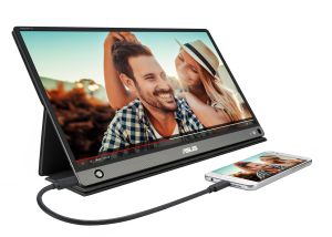 Монитор ASUS ZenScreen Go MB16AHP 15.6" FHD (1920x1080) IPS, USB Type-C, Преносим