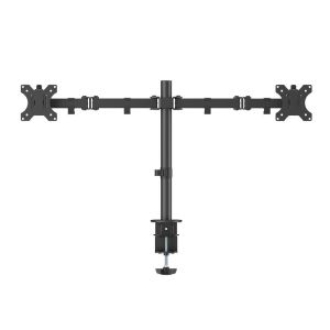 Стойка за 2 мониторa ACT AC8302, за бюро, Регулируема, 35", 2x8 кг, Черна
