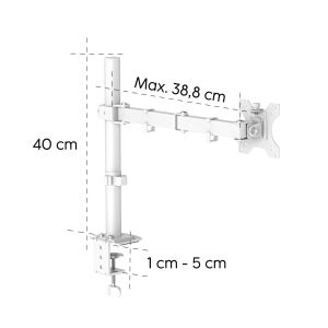 Стойка за монитор Hama за 1 монитор 13-35" скоба за бюро (00220902)