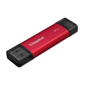 Флаш памет Kingston Dual USB-A/C Portable SSD 2TB - Black/Red