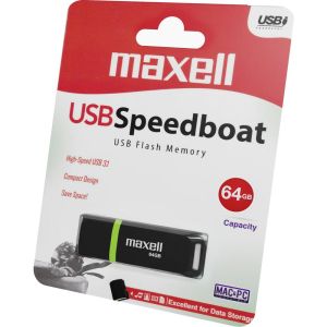 USB флаш памет Maxell Speedboat 64GB USB 3.1 (ML-USB3.1-SPEEDBOAT-64GB)