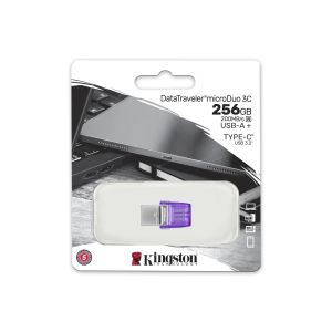 USB флаш памет Kingston DataTraveler microDuo 3C 256GB USB-C USB-A USB 3.2 (DTDUO3CG3/256GB)
