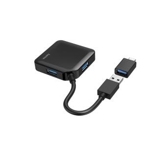 USB хъб Hama 4x USB-A USB 3.2 Gen 1 5Gbps (00200116)