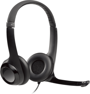 Слушалки с микрофон Logitech H390 на ушите USB-A (981-000406)